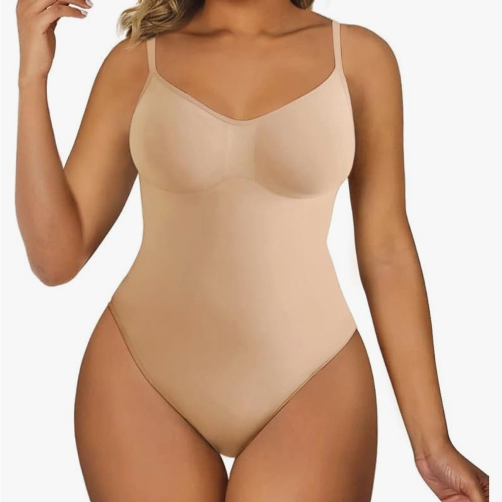 Sz S/M Sharperx Seamless Nude Bodysuit